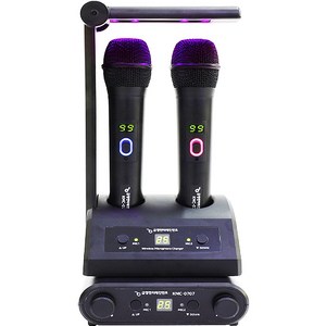 금영 KMC-0707 칸타레 노래방 무선마이크 충전식 2체널 UV LED 살균기능, KYSM