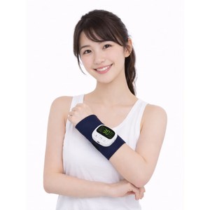 홈마스택 EMS 저주파 손목 마사지기 보호대 안마 무선, 다크블루, 4개