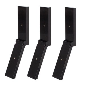 생활지침서 국산 인테리어 현관문 무타공 자석 도어스토퍼, 3개, 블랙