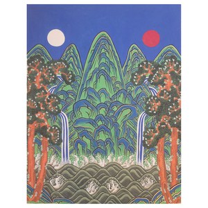 민화 일월오봉도 삽병 그리기 키트