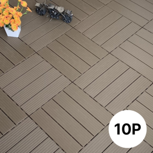 9+1 조립식 데크타일 타일 테라스 인테라어 DIY 깔판 발판 베란다