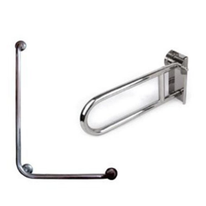 장애인 화장실 손잡이 / 양변기 손잡이세트 L자 + 상하가동식 SET, 1개