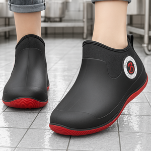 키누리 여성 여자 짧은 발목 주방 장화