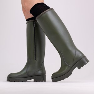 라마트리 여성 레인부츠 롱에딧스텝 미끄럼방지 방수 쿠션 롱장화