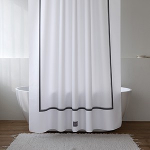 원세븐나인 모던부티크 프레임 패브릭 샤워커튼, 혼합색상, 1개