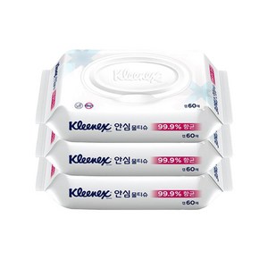 크리넥스 안심 물티슈 60매(캡형) 의약외품