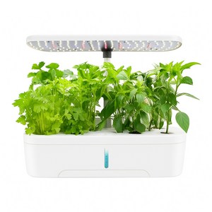스마트팜 실내농장 수직농장 발코니 식물재배기 식물 수경재배기 시스템 용, 1개, 12홀 화이트