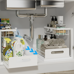 슈레보 싱크대 하부장 슬라이딩 양념 정리 선반