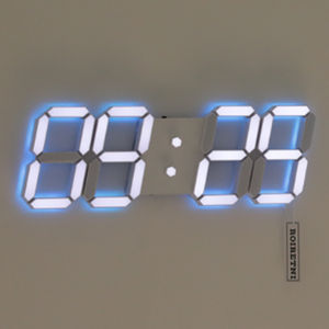 로이레트니 LED벽시계 온도 습도 알람 무선리모컨 인테리어 무타공시계 오리지널 백라이트 확산추가 전선길이 3.3m