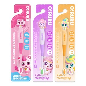 캐치티니핑 피규어 칫솔 3종