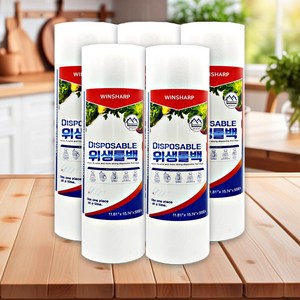 이음 프리미엄 일회용 위생 롤백, 5개, 500개입, 대(L)