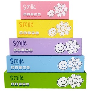 스마일 이중 지퍼백 세트 소형 35매+중형 35매+대형 20매+특대 15매+특특대 15매