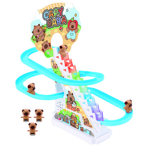 토이즈데이 카피바라 계단 미끄럼틀 롤러코스터 터미타임 트렉 레일 장난감 어린이 선물, 1개