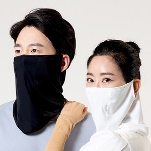 360 썬 마스크 얼굴 햇빛가리개 골프마스크 자외선차단 토시, 2개