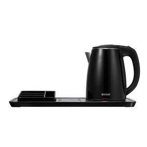 윈세프 전기포트 트레이세트 WTK-2212,2213 홈카페 호텔 커피포트, 블랙