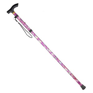 마샤투 꽃무늬 초경량 접이식 5단 미끄럼방지 보행 지팡이