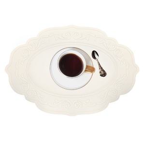 사라사 엘레강스 실리콘 방수 식탁 테이블매트 타원형