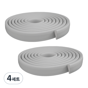 히트키퍼 신소재 문풍지 MAX 5m 2개입, 4세트, 그레이