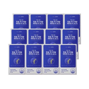 리얼그램 해조칼슘300 마그네슘150 비타민K2 MK7 비타민D 망간 뼈건강영양제, 12개, 60정