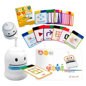 코딩 로봇 뚜루뚜루 AI+교재 6권 (베이직,스텝1), 1세트