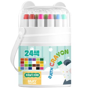 탐사 곰돌이 케이스 목욕놀이 욕실 크레용 펜 세트