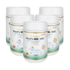 하이웰 프리미엄 산양유 300정 1개 뉴질랜드 산양 단백질 고트 밀크 츄어블, 300정, 5개