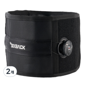 [닥터식스백] 2개이상할인 다이얼 허리보호대 얇은 허리복대 복압벨트 허리지지대 허리밴드, 2개