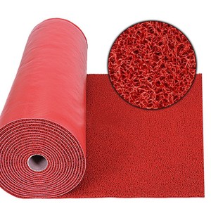 굿매트 현관 미끄럼방지 코일매트 A타입 12M 1롤, 1개, 적색 12M