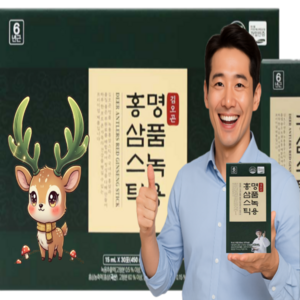 [식약처인증]피로회복 기력 김오곤 명품 녹용 홍삼 스틱