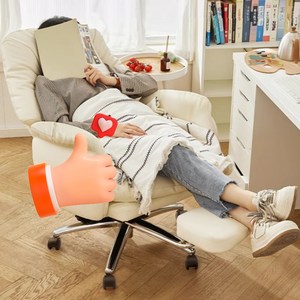 침대형 중역 의자 발받침대 리클라이너 고급 테크레더  사무용 PC방용 컴퓨터 게임용 의자