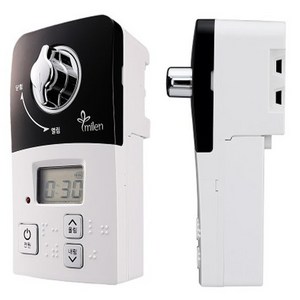 [음성안내고급형] 미랜 미랜콕 가스차단기 원터치 자동 안전 타이머 콕 키퍼 도시가스 LPG LNG 밸브 차단 잠금 화재방지 [음성안내] MG-06GT], 1세트, 2.블랙/MG-06GT(과열차단+음성안내)