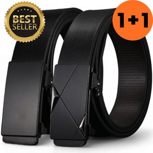 조은마음 1+1 프리미엄 가죽 캐주얼 정장 벨트 허리띠 자동 버클