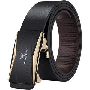 선물포장 남성용 명품 가죽 정장벨트 자동버클 + 워런티카드증정