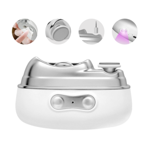 4in1 무선 멀티 자동 손톱깎이 충전식 전동 손톱깎이 , 화이트