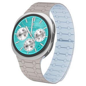 캘릭스 갤럭시워치 호환 실리콘 마그네틱 스트랩 밴드 20mm, 클라우드그레이, 1개