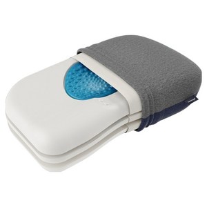 테크노젤 피지오 높이조절 메모리폼 쿨링 인체공학 베개, 그레이 + 네이비, 1개