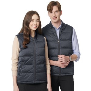 멜란지 그레이 오리털 스판 공무원 패딩조끼 SF-761, SF-761 상의XL(100), 1개