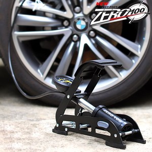 카모아 ZERO100 타이어 공기주입 에어펌프 발펌프 (노즐4종포함), 1개