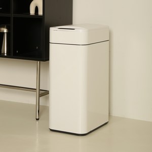 톨튼 오존살균 자동센서 쓰레기통, 올화이트