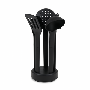 얀뮬러 주방 조리 도구 키친툴 세트 5종, 거치대 포함, 1개