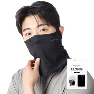 코오롱글로벌 쿨핏 넥스카프, 블랙, 1개