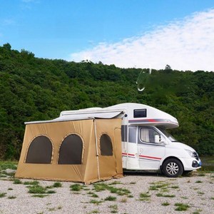 어닝룸 어닝텐트 확장텐트 바닥 일체형 카라반 사이드월 쉘터 텐트 캠핑카 자동차 사이드, 3.5m 이상 어닝룸 S350