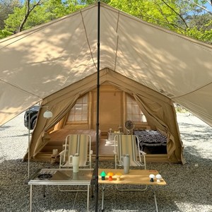 루디 에어텐트 면텐트 감성 쉘터 텐트 9.0, 9.0 베이지