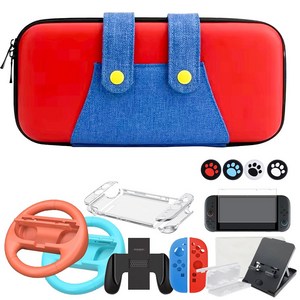 ED 닌텐도 스위치2 멜빵 케이스 악세서리 세트 10종 풀패키지 파우치, 1개