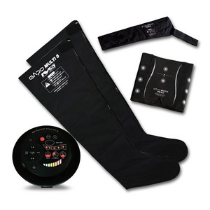 가포 멀티5 다리 허리 팔커프 3종 공기압 마사지기 세트, GAPO MULTI5, 블랙