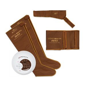 가포 멀티5 공기압 마사지기 다리커프 + 허리커프 + 팔커프 3종 세트 BR MULTI 5 PLUS, MULTI 5 PLUS, 골드