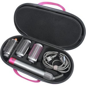 RLSOCO 다이슨 에어랩 i.d.에어랩 코안다2X 멀티 스타일러 및 드라이어용 하드 케이스 4개 롱 배럴 또는 숏 수용 가능 검정색 케이스만 포함 헤어 스타일러는 포함되지 않