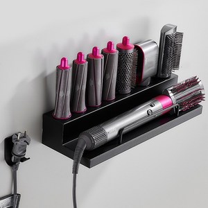무타공 메탈 벽걸이 7구 드라이기 거치대 다이슨 에어랩 호환용, 1개, 단품