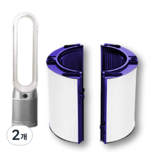 TSi 다이슨 공기청정기 필터 + 보조필터 세트 TP06 HP06 시리즈 퓨어 핫 앤 쿨 휴미디파이, 프리미엄형, 2개