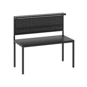다가구 프래그마 익스팬션 퀀텀 2000 대형 타공판 책상, 블랙(상판)+블랙(프레임)